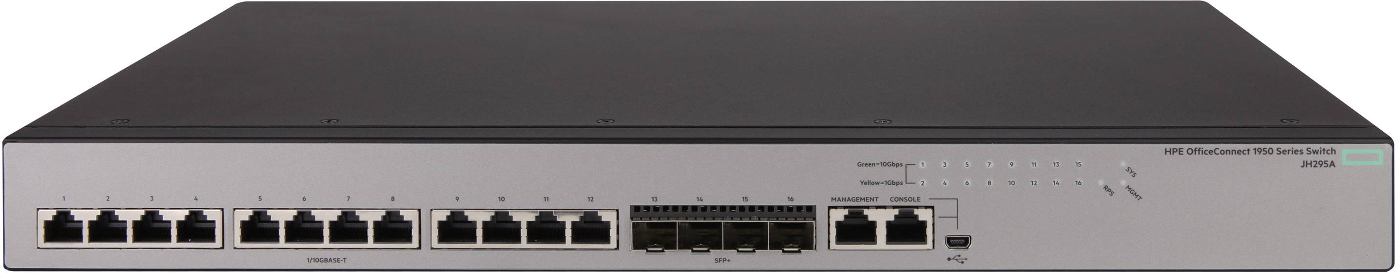 Hewlett Packard Enterprise JH295A HPE 1950 12XGT 4SFP+ Switch Switch réseau fonction PoE-0
