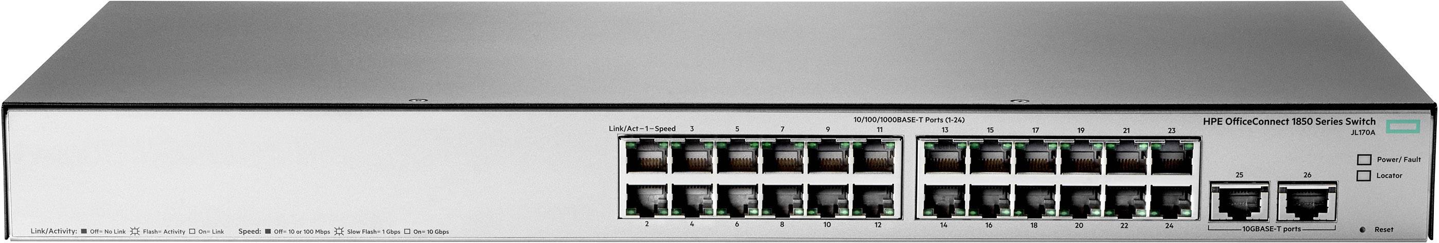 Hewlett Packard Enterprise JL170A#ABB HPE OfficeConnect 1850 24G 2XGT - Switch Switch réseau 10 / 100 / 1000 MBit/s-0