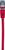 Câble réseau rouge avec connecteur RJ45, utilisé pour connecter des ordinateurs aux réseaux.