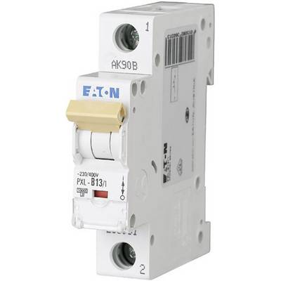 Un disjoncteur électrique blanc de protection de marque EATON, modèle AK90B, adapté pour 230/400V, référence PXL-B13/1.