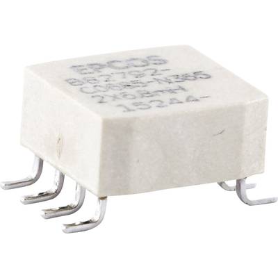 Un composant électronique à plusieurs pattes, probablement un condensateur ou un relais, portant l'inscription 'ECOS B7-7007 C05-X-955'.