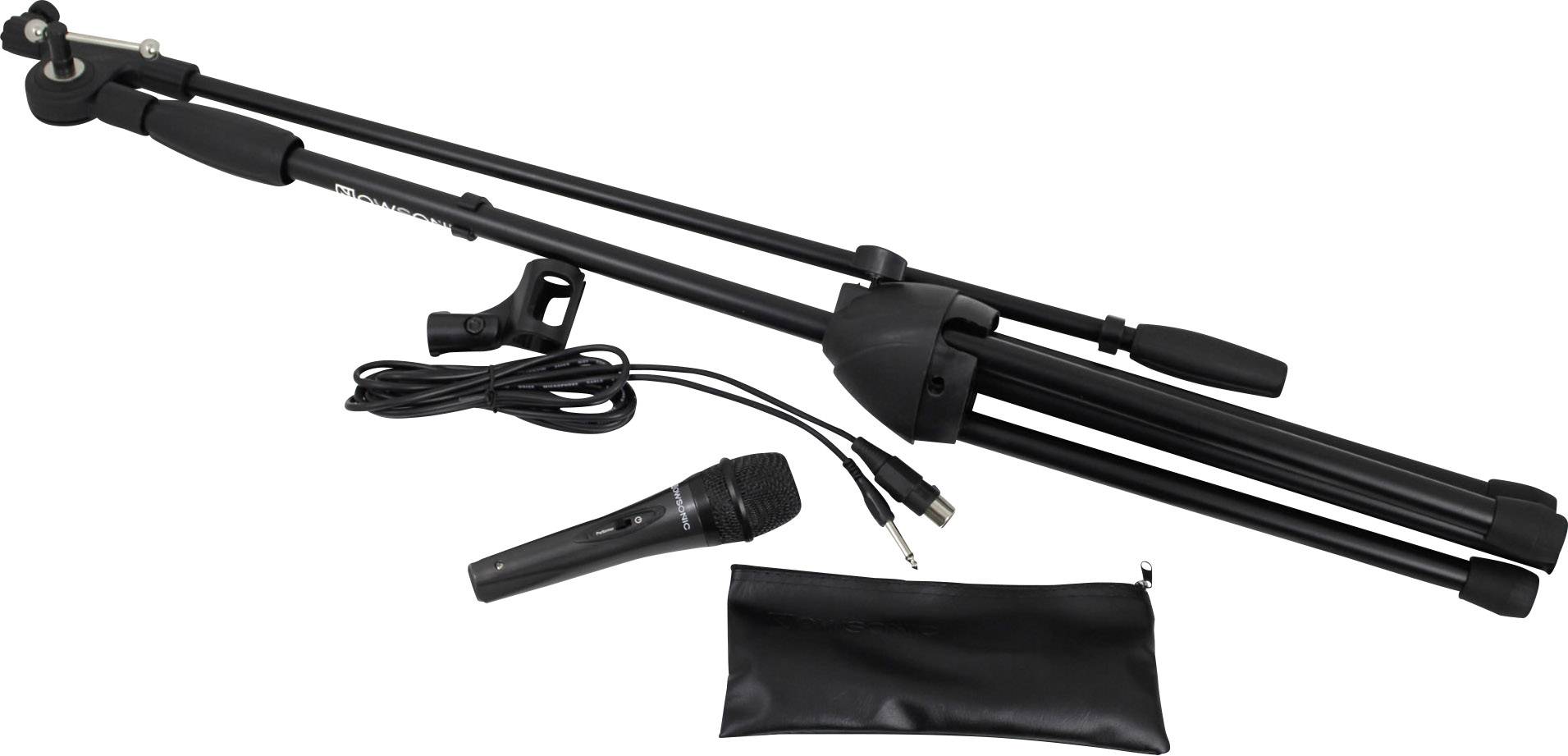 Kit micro Nowsonic Performer Set Type de transmission (détails):filaire avec trépied, avec sacoche, avec pince, avec câb-0