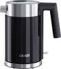 Graef WK402EU Bouilloire protection contre la surchauffe acier inoxydable, noir