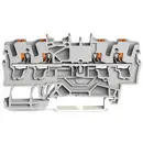 WAGO 2202-1401 Borne de passage 5.20 mm Push-In gris 100 pc(s) Piece