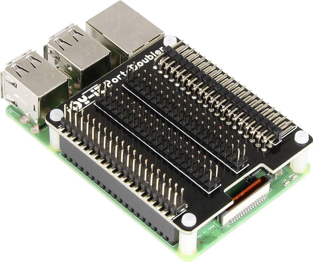 Une carte électronique avec des ports USB et des barrettes de broches étendues. Principalement utilisée pour l'extension des connexions informatiques.