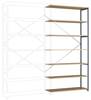 Etagère Planoflex modèle annexe avec 7 tablettes Manuflex RP1745.6011