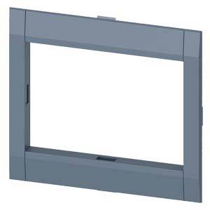 Cadre gris rectangulaire au design épuré.