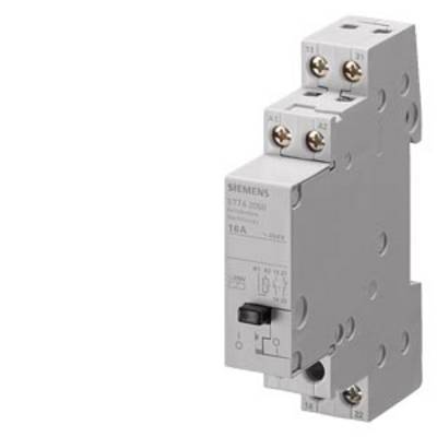 Un disjoncteur Siemens, modèle 5TT4, indique un courant de 16A à 230V avec des connexions à levier et à vis en haut et en bas.