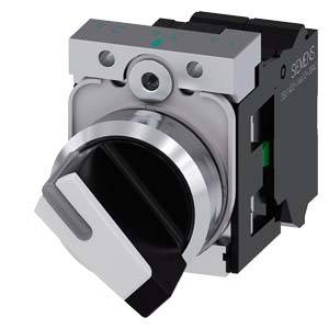 Siemens 3SU11502BF603MA0 3SU1150-2BF60-3MA0 Commutateur à manette Positions de commutation 2 1 x 90 ° 1 pc(s)-0