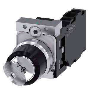 Siemens 3SU11504BF111FA0 3SU1150-4BF11-1FA0 Commutateur à clé Positions de commutation 2 1 x 90 ° 1 pc(s) Piece-0