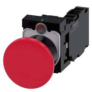 Siemens 3SU11001BA201FA0 3SU1100-1BA20-1FA0 Bouton-poussoir coup de poing 1 pc(s)-0