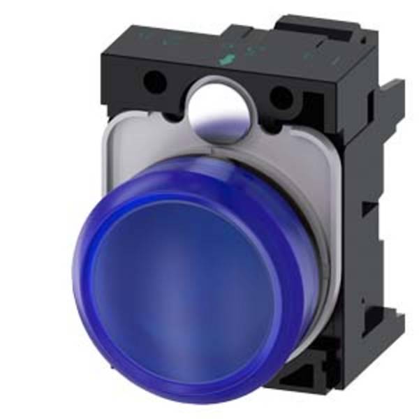 Siemens 3SU1102-6AA50-3AA0 Voyant lumineux  avec élément LED  24 V DC/AC 1 pc(s)