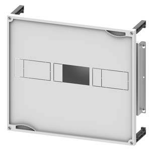 Cadre d'un appareil électronique rectangulaire, blanc avec une section noire au centre, probablement destiné à des fins de montage.
