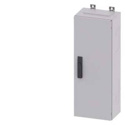 Boîtier mural gris avec poignée noire, forme rectangulaire, boîte de connexion électrique.