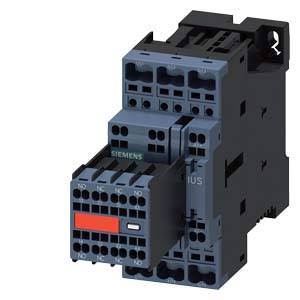 Un dispositif électronique de commutation avec plusieurs connexions enfichables de la marque 'Siemens', probablement un relais ou un élément de contacteur.