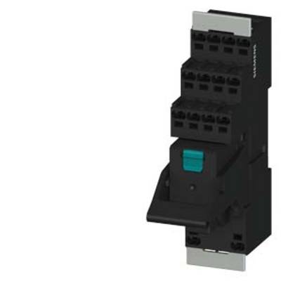 Un contacteur électrique noir avec plusieurs bornes de connexion, monté sur un support métallique.