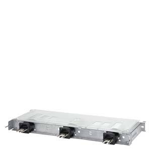 Un dispositif argenté, rectangulaire et métallique avec des connexions sur un côté, probablement un composant ou un module technique.