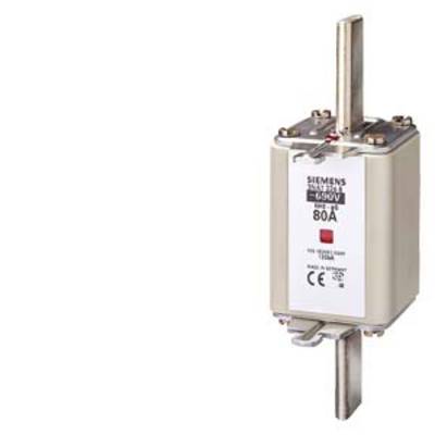 Un insert de fusible Siemens NH portant l'inscription '80A 690V' sur sa face avant, adapté pour une utilisation dans des installations électriques.