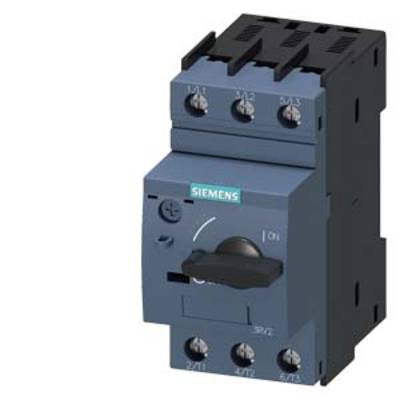 Un disjoncteur électrique gris avec un levier rotatif au centre. Des bornes de connexion sont visibles en haut et en bas.