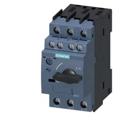Illustration d'un interrupteur Siemens pour applications électriques. L'interrupteur est en position 'Marche' et montre plusieurs bornes de connexion.