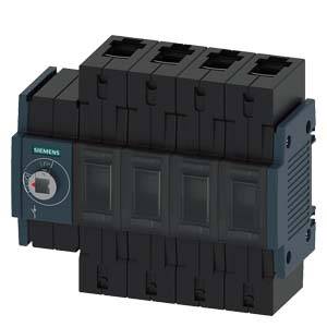 Un bloc interrupteur électrique noir de Siemens avec cinq emplacements de commutation, adapté pour le contrôle et la distribution de l'énergie électrique.