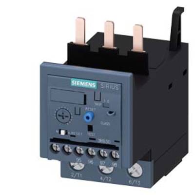 Relais industriel Siemens avec trois bornes d'entrée et quatre bornes de sortie, utilisé pour les circuits de commande électriques.