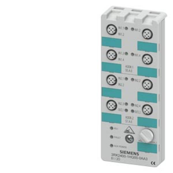Siemens 3RK2400-1HQ00-0AA3 API - Module E/S 24 V/DC