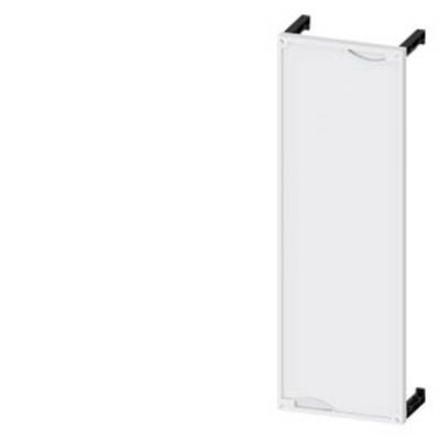 Un panneau blanc rectangulaire avec des supports noirs dans les coins supérieurs et inférieurs, probablement partie intégrante d'un système d'étagères.