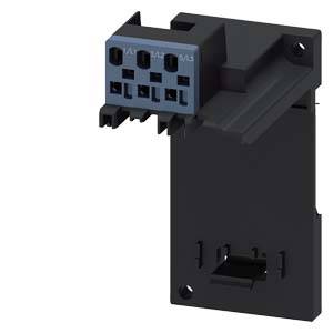 Un adaptateur de connexion noir multiports, adapté aux connexions électriques dans les appareils ou les armoires électriques.
