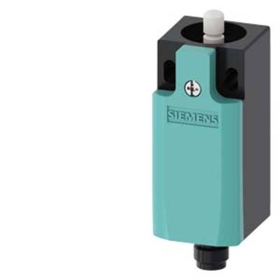 Un actionneur Siemens en turquoise et noir avec un levier cylindrique blanc en haut.