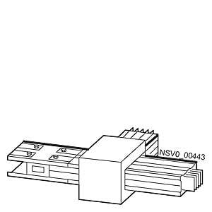 Système de guidage linéaire avec chariot et rail de guidage, type représenté 'NSVO 00443', principalement en tons de gris.