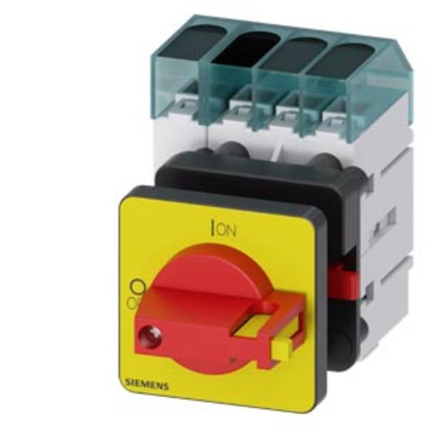 Interrupteur à coupure en charge;   rouge, jaune 4 pôles 16 mm² 40 A  690 V/AC  Siemens 3LD33500TL13