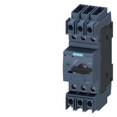 Interrupteur industriel Siemens, de couleur grise, portant l'inscription 'I' et 'O' pour la mise en marche et l'arrêt ; trois bornes de connexion en haut et en bas.