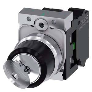 Siemens 3SU11504BF113BA0 3SU1150-4BF11-3BA0 Commutateur à clé Positions de commutation 2 1 x 90 ° 1 pc(s) Piece-0