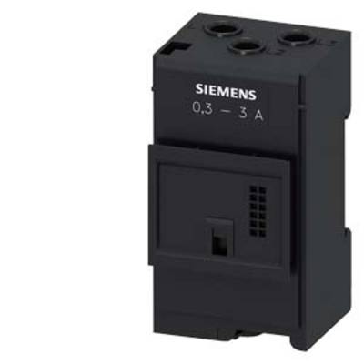 Disjoncteur noir Siemens, adapté pour des intensités de courant de 0,3 à 3 ampères.