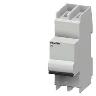 Un disjoncteur unipolaire gris de Siemens, typique dans les armoires électriques pour interrompre le courant en cas de surcharge.