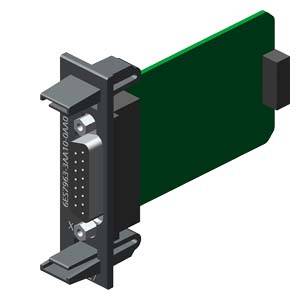 Une carte de circuit imprimé électronique verte avec un connecteur métallique sur le devant, utilisé pour le transfert de données.
