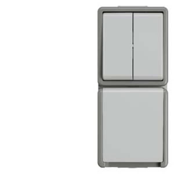 Siemens Gamme d'interrupteurs   Prise 2P+T Delta gris 5TA4825 1 pc(s)