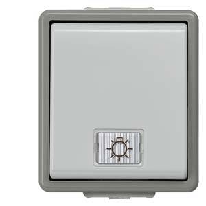 Siemens Gamme d'interrupteurs Bouton-poussoir Delta gris 5TD4705 1 pc(s)