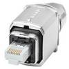 IE FC RJ45 Plug PRO, Push Pull mâle pour montage sur site sur câble IE FC TP Siemens 6GK19011BB216AA0 RJ45 Verouillage push-pull 1 pc(s)