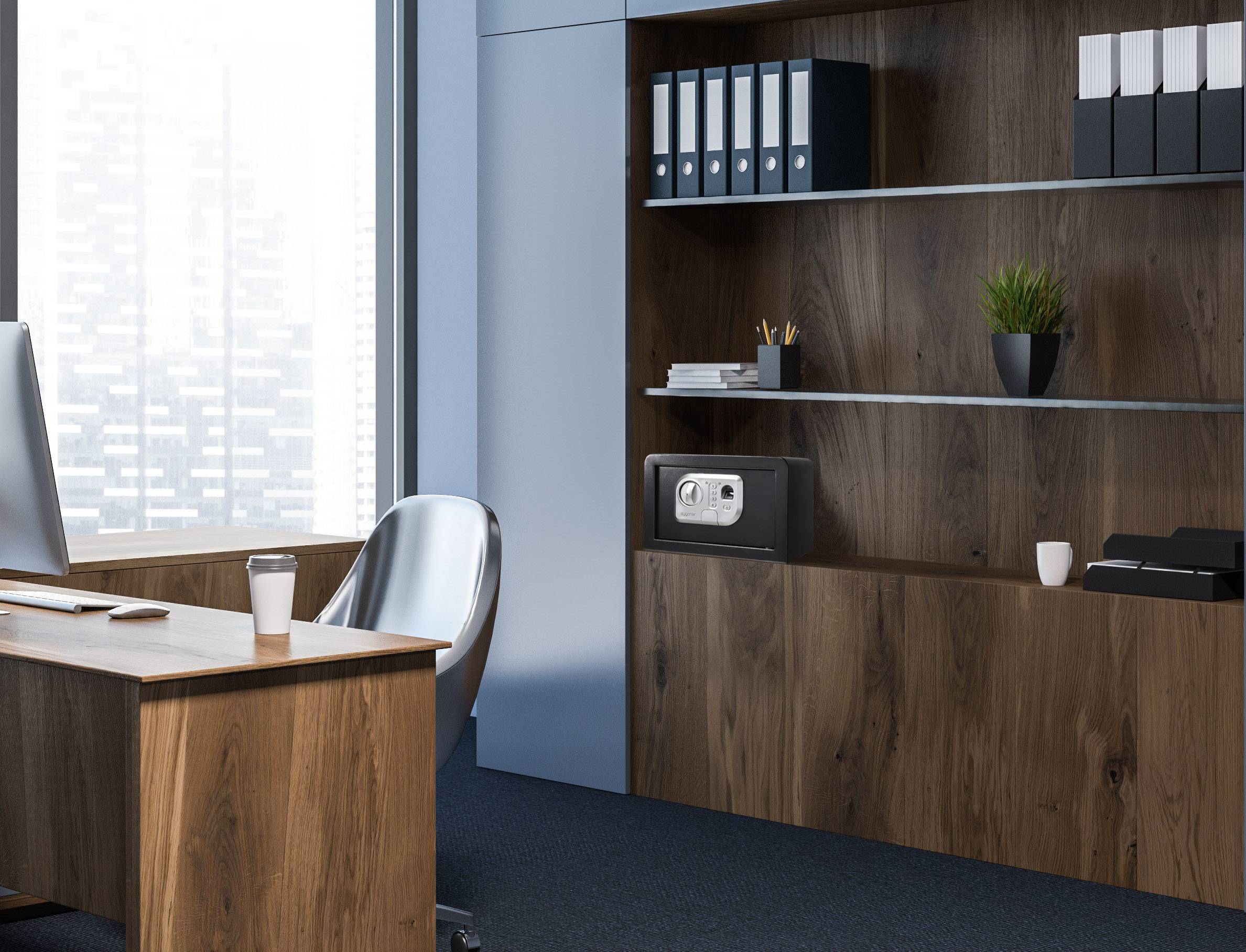 Sygonix SY-3521254 SY-31BS Armoire de sécurité serrure à empreinte digitale, avec serrure à combinaison-6
