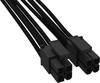 Cordon BeQuiet ordinateur, alimentation [1x ATX mâle 8 pôles (4+4) - 1x ATX mâle 8 pôles (4+4)] 0.45 m noir