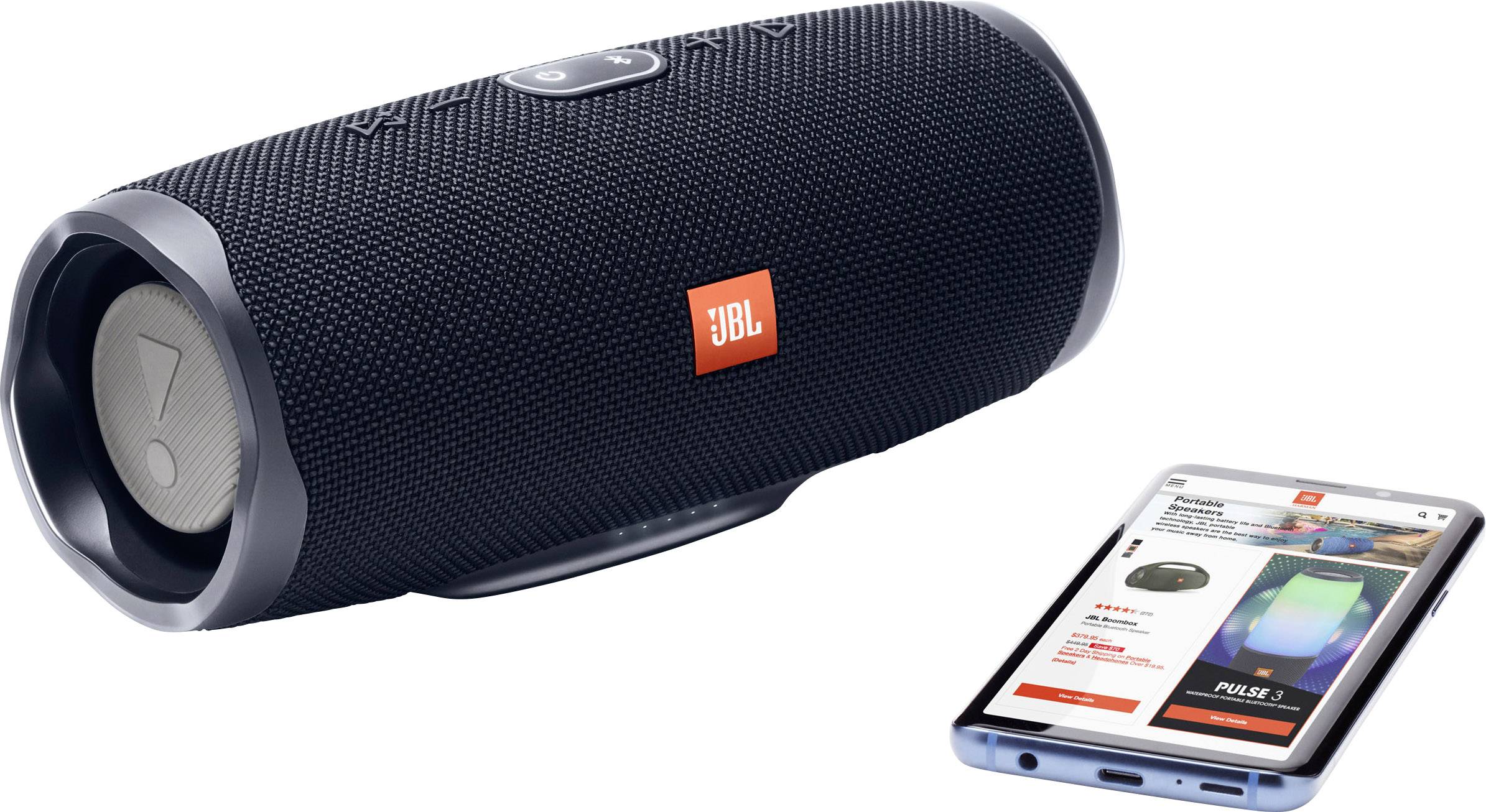 JBL Charge 4 Enceinte Bluetooth outdoor, étanche à l'eau, USB noir-6