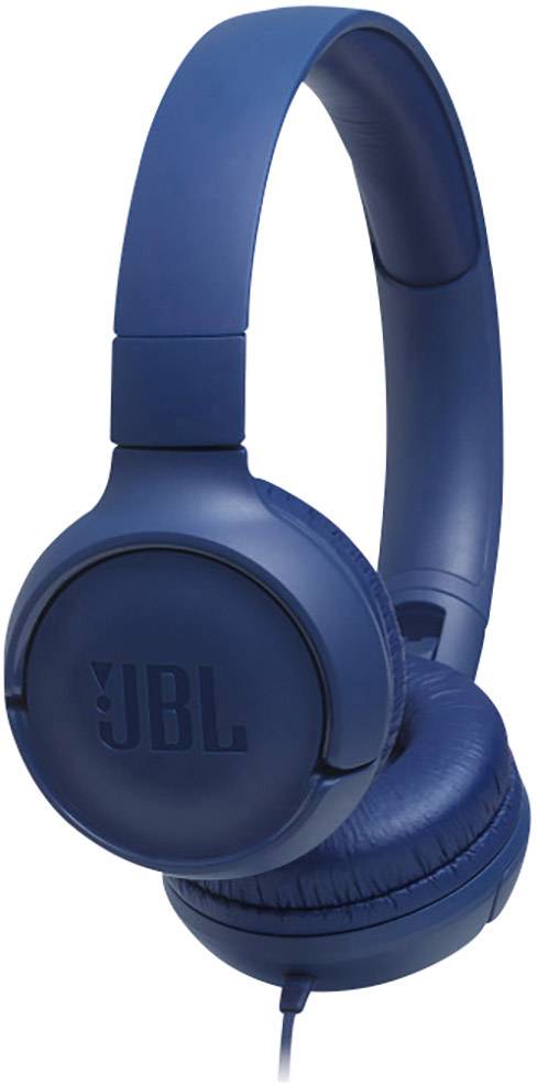JBL Tune 500 Casque supra-auriculaire filaire bleu pliable, micro-casque