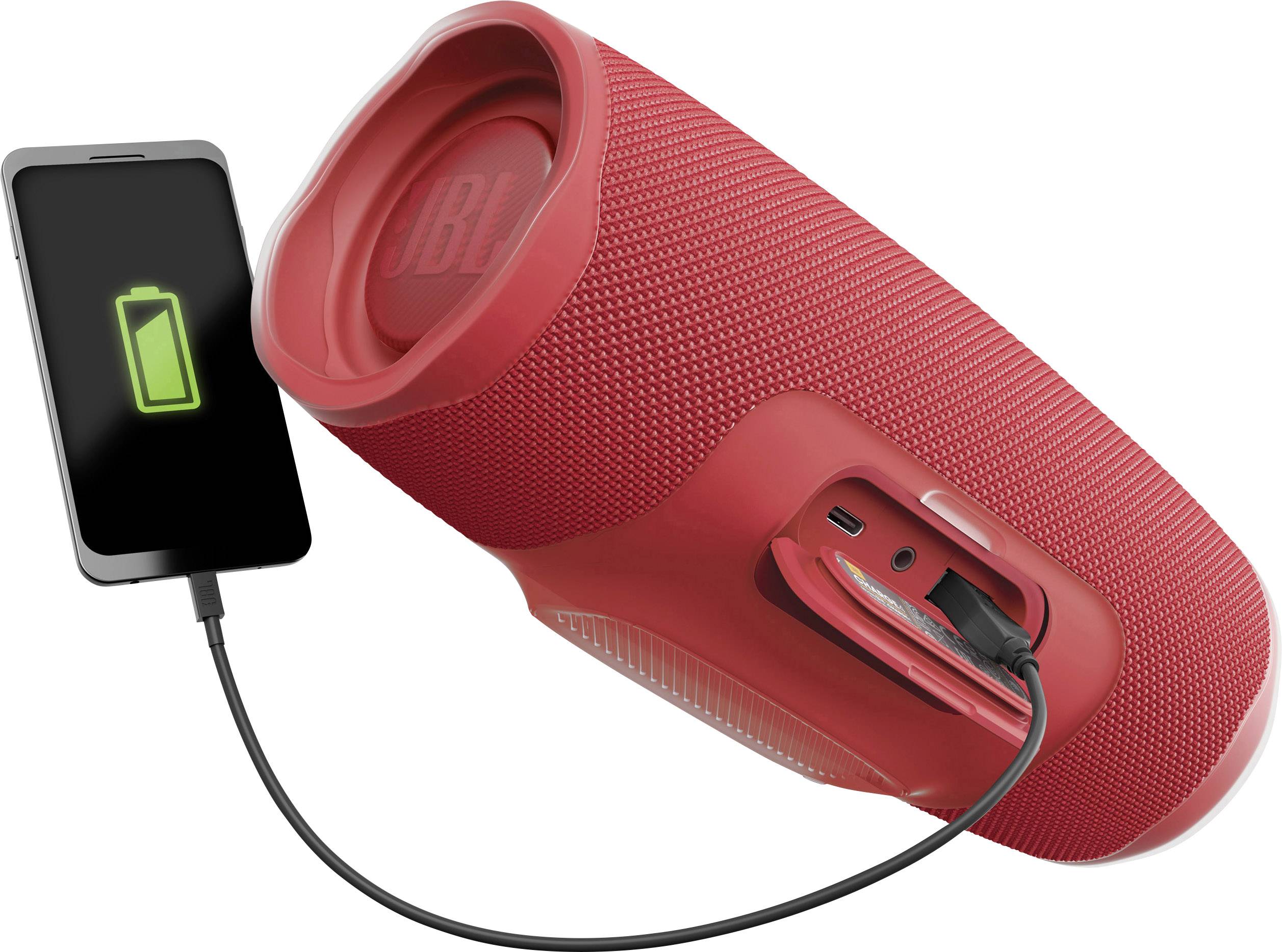 JBL Charge 4 Enceinte Bluetooth outdoor, étanche à l'eau, USB rouge ...