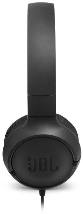 JBL Tune 500 Casque supra-auriculaire filaire Stereo noir pliable, micro-casque téléphone portable-3