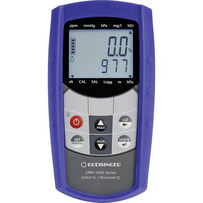 Greisinger GMH5630 Appareil de mesure combiné  concentration en oxygène, saturation en oxygène, pression, température 