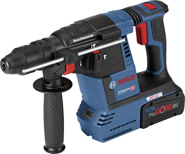 Bosch Professional GBH18V-26F SDS-Plus-Marteau perforateur sans fil 18 V Li-Ion + 2 batteries, + chargeur, + mallette, + accessoires