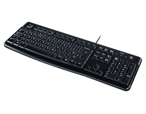 Logitech K120 Business filaire Clavier anglais, QWERTY noir-0