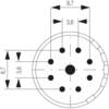 Weidmüller 1224730000 Insert de connecteur 9 à souder 1 pc(s)